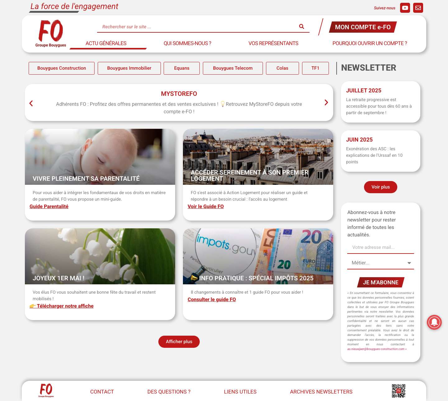 Fo Groupe Bouygues - Full Screenshot