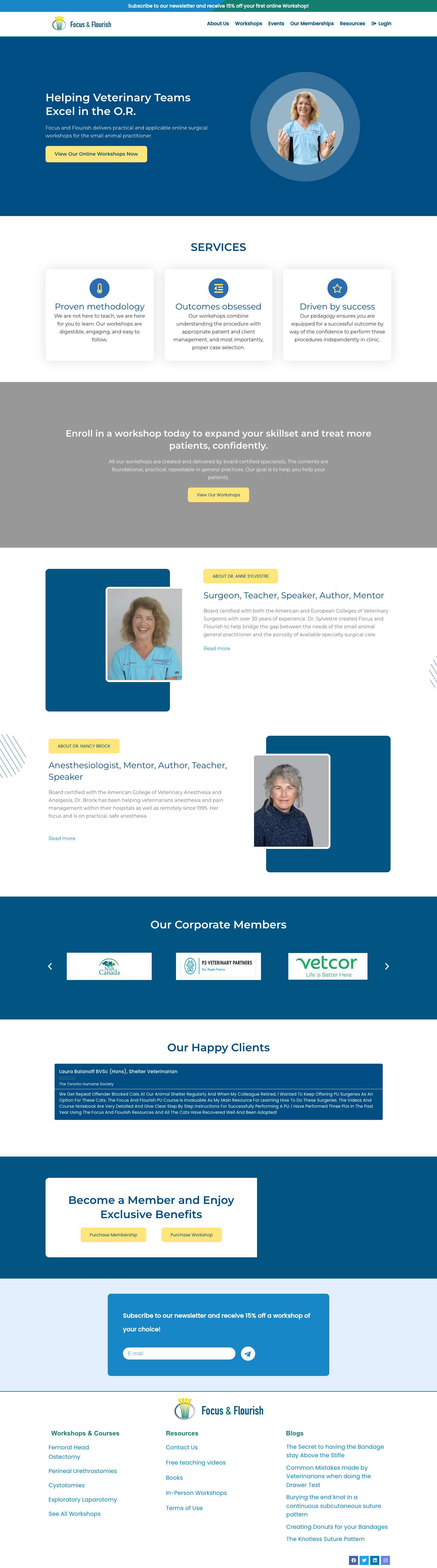 Home - Focus and Flourish - Full Screenshot