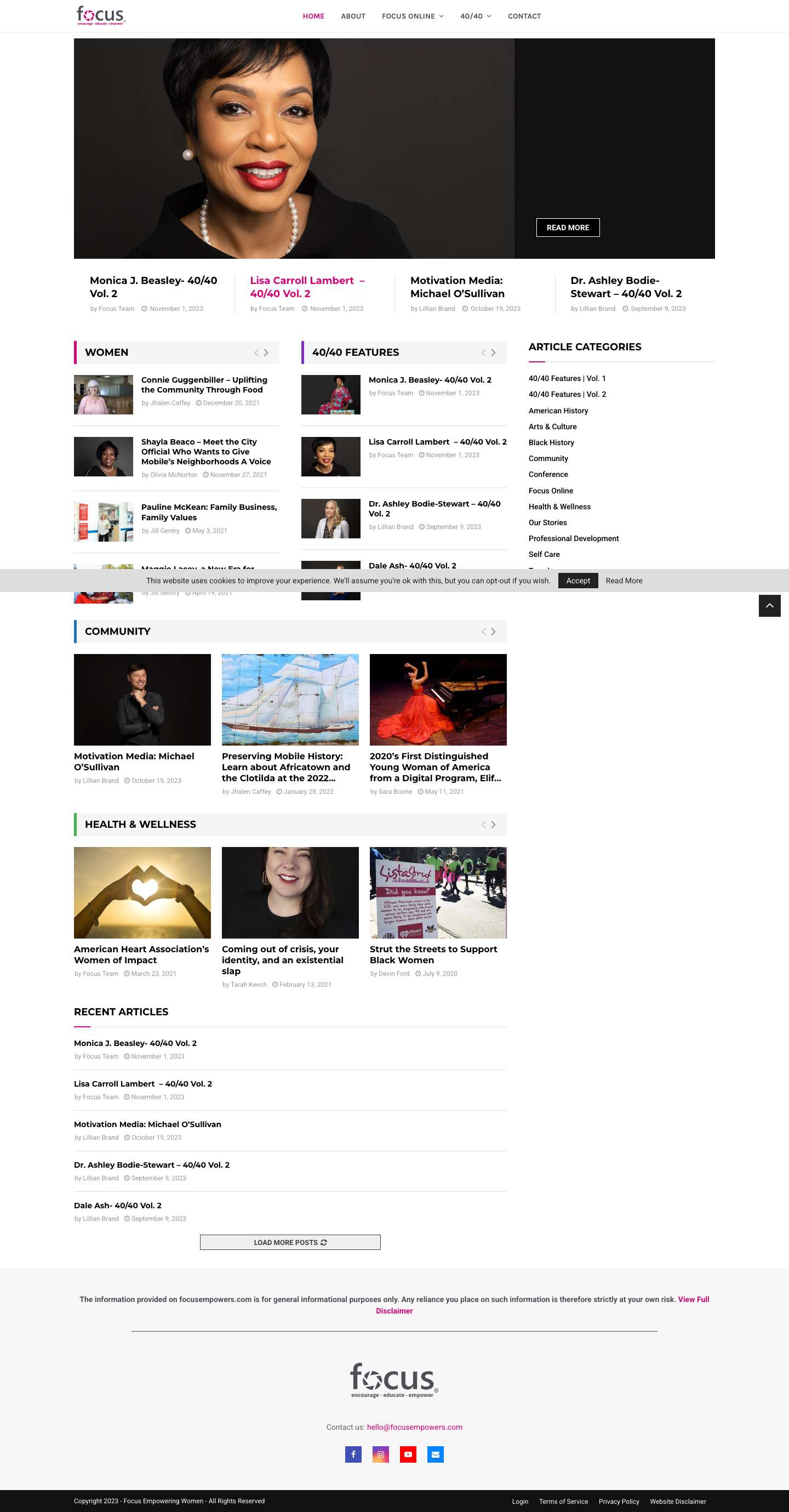 Focus Empowers – Digital Publication & Annual Conference - Full Screenshot