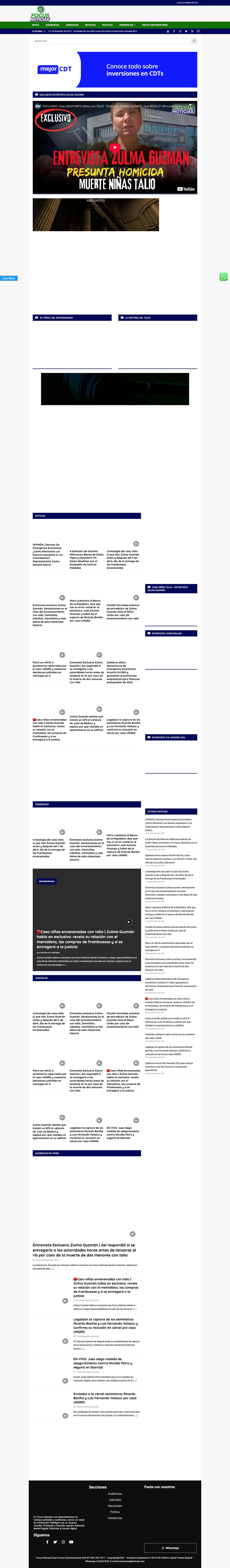 Focus Noticias - Full Screenshot