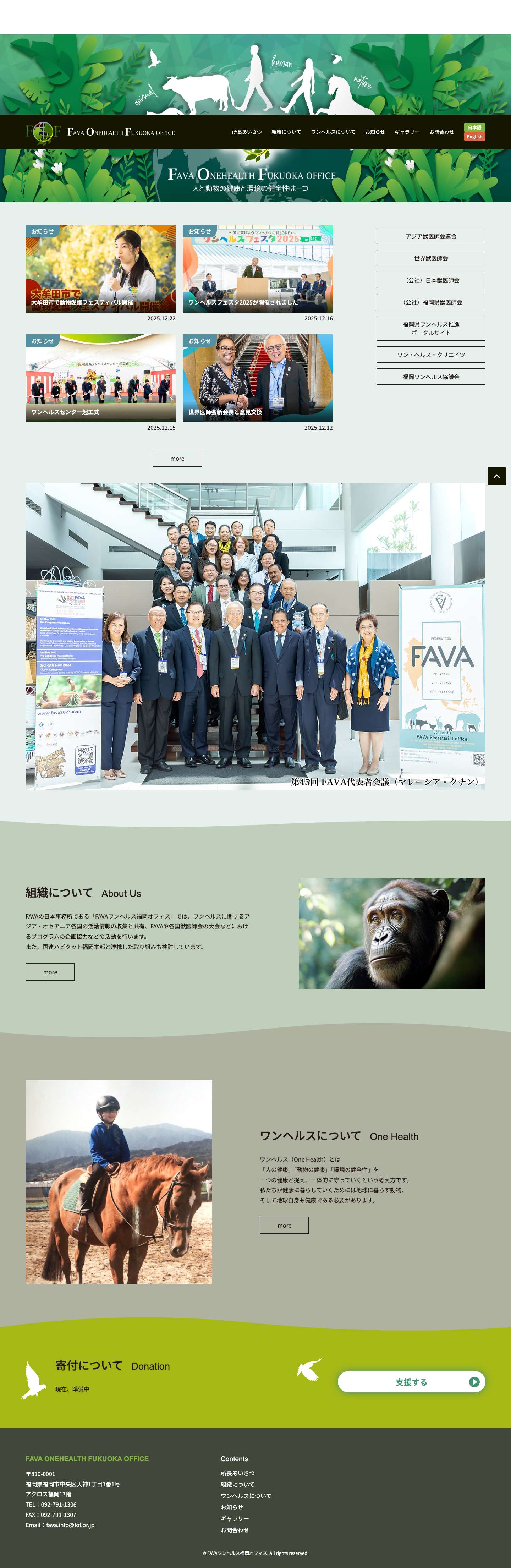 トップページ - FAVAワンヘルス福岡オフィス - Full Screenshot