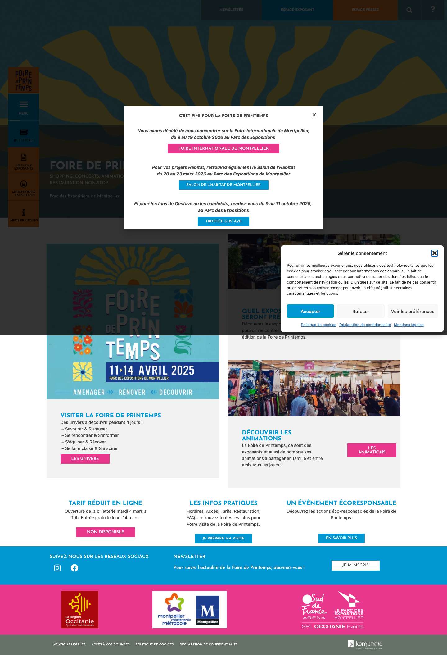 Accueil - Foire de Printemps - Full Screenshot