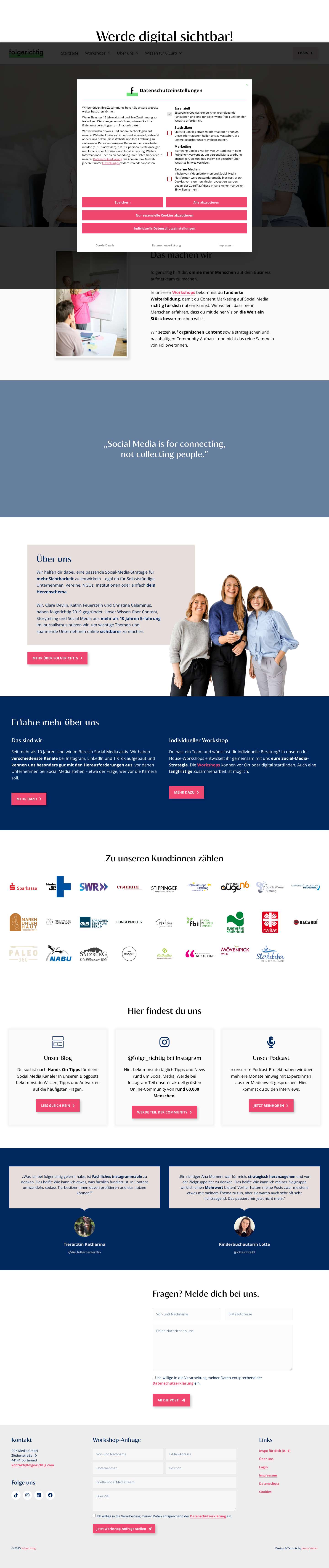 folgerichtig: Digitalstrategien für dein Business - Full Screenshot