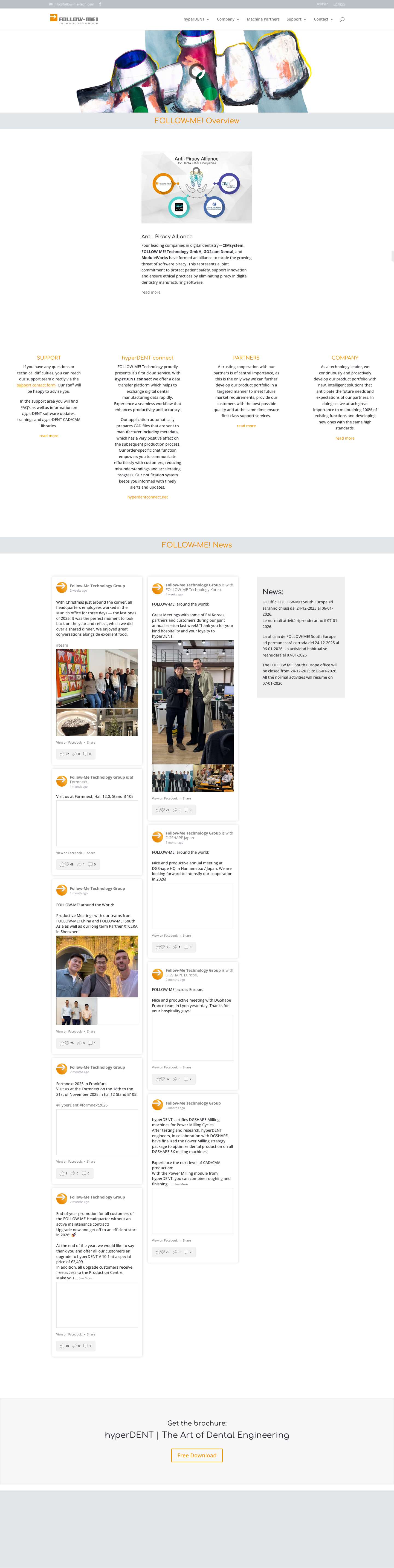 hyperDENT dental CAM software, FOLLOW-ME! Technology GroupComments Box SVG icons - Full Screenshot