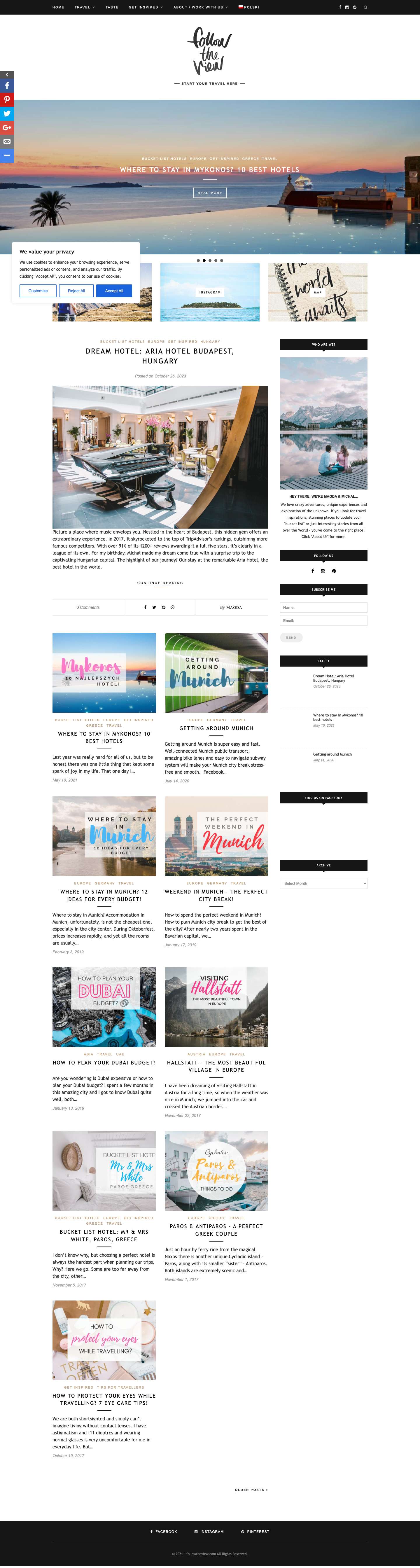 followtheview.com | start your travel here - Full Screenshot