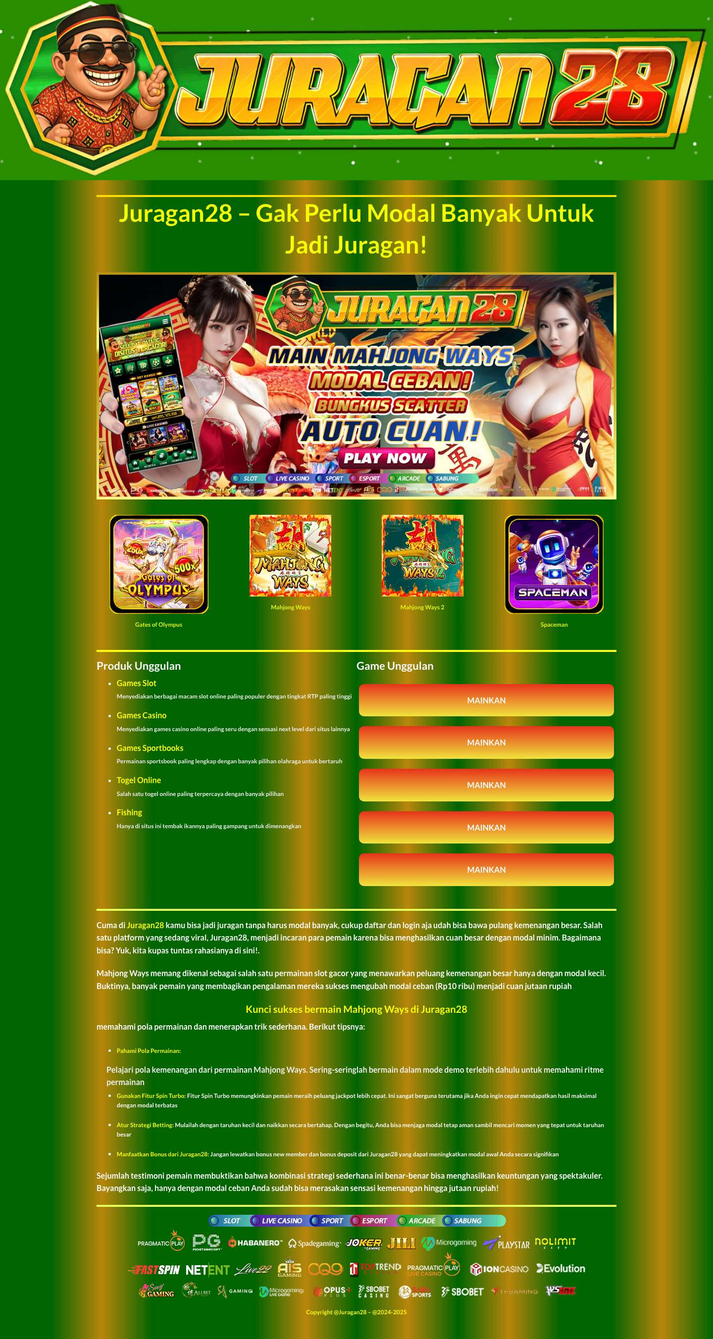 Juragan28 - Gak Perlu Modal Banyak Untuk Jadi Juragan! - Full Screenshot