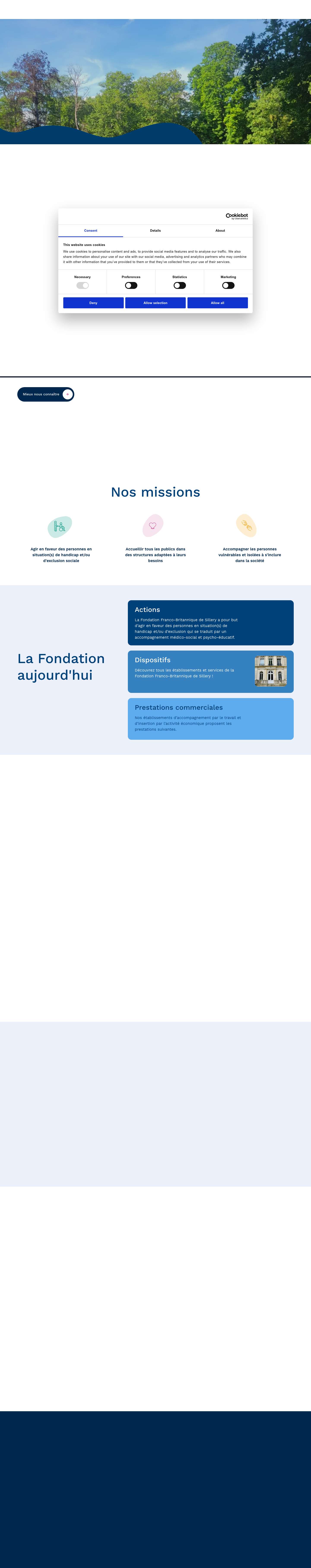 Fondation d'insertion professionnelle - FFBS Sillery - Full Screenshot