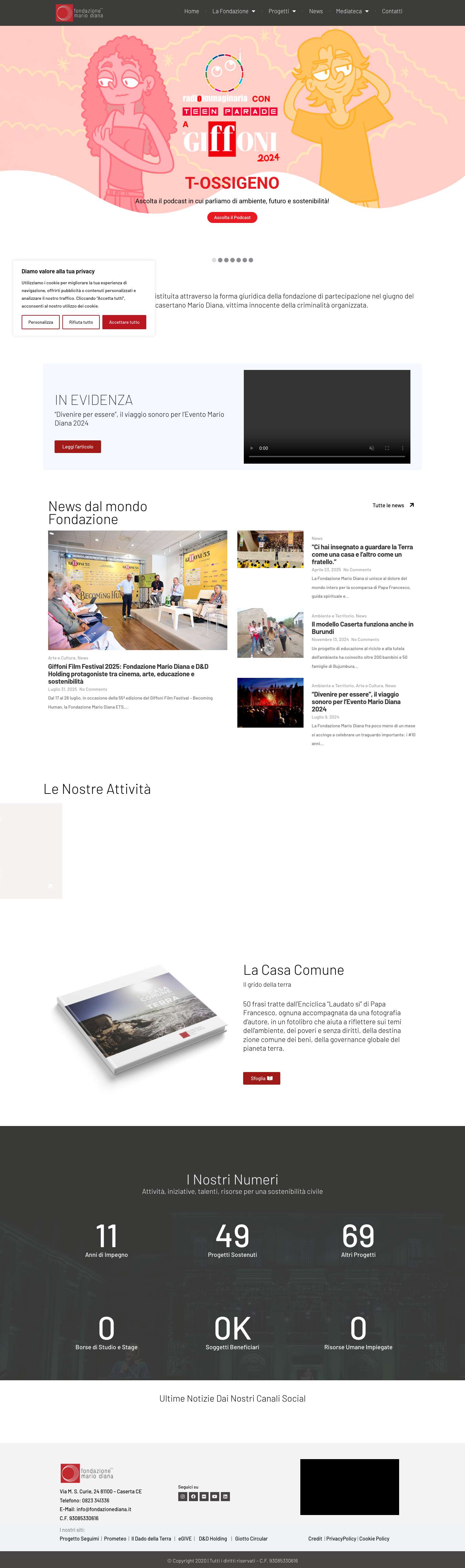 Fondazione Mario Diana – Ets - Full Screenshot