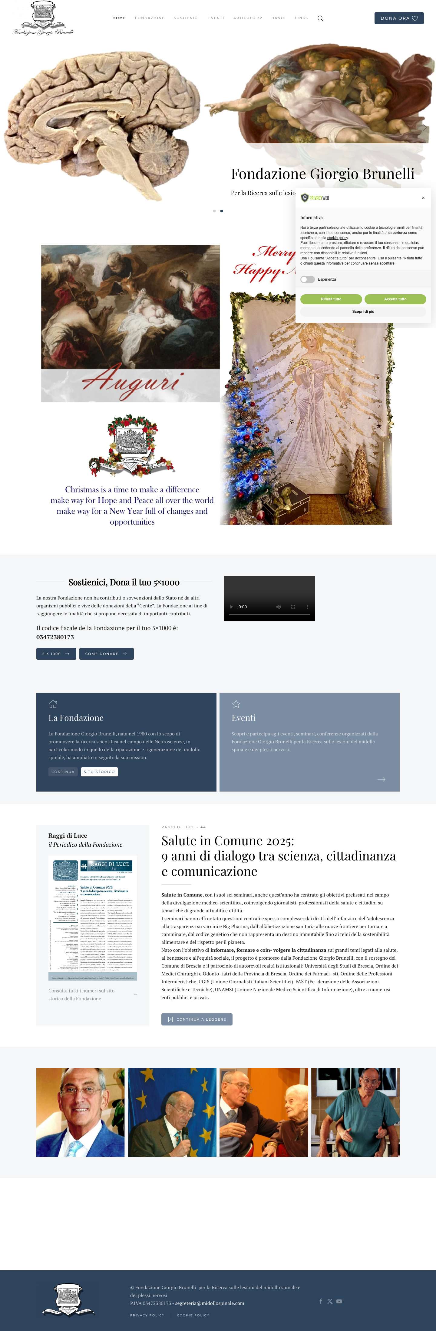 Fondazione Giorgio Brunelli, Brescia - Full Screenshot