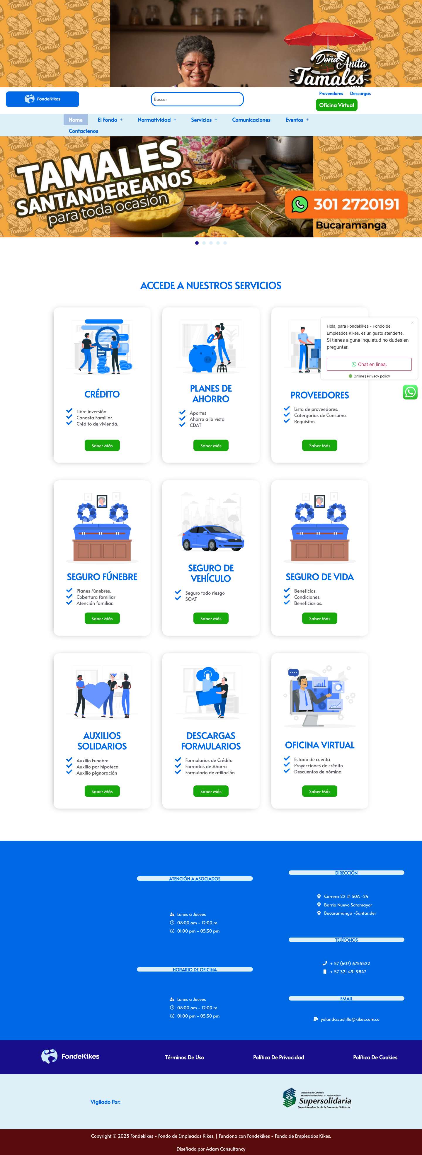Fondekikes – Fondo de Empleados Kikes. – Fondo de Empleados Kikes - Full Screenshot