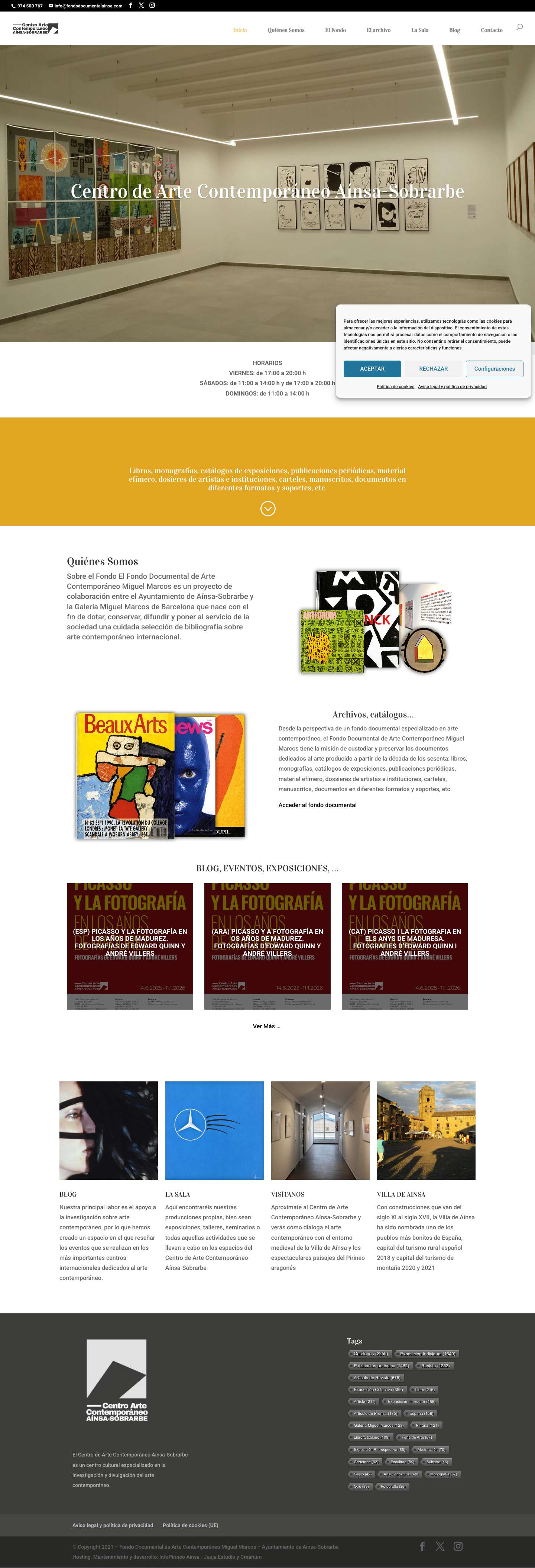 Centro de Arte Contemporáneo Aínsa-Sobrarbe - Centro de Arte Contemporáneo Aínsa-Sobrarbe - Full Screenshot