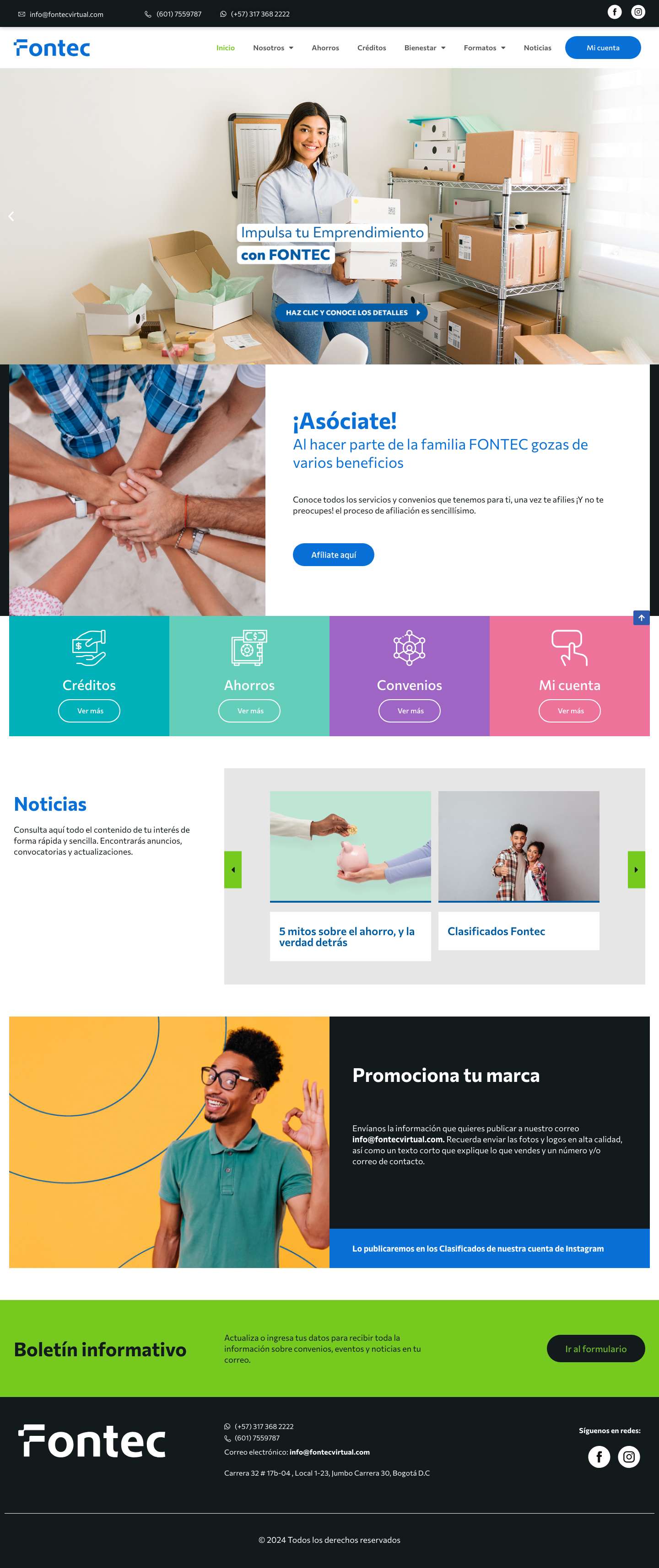 Fontec – info@fontecvirtual.com - Full Screenshot