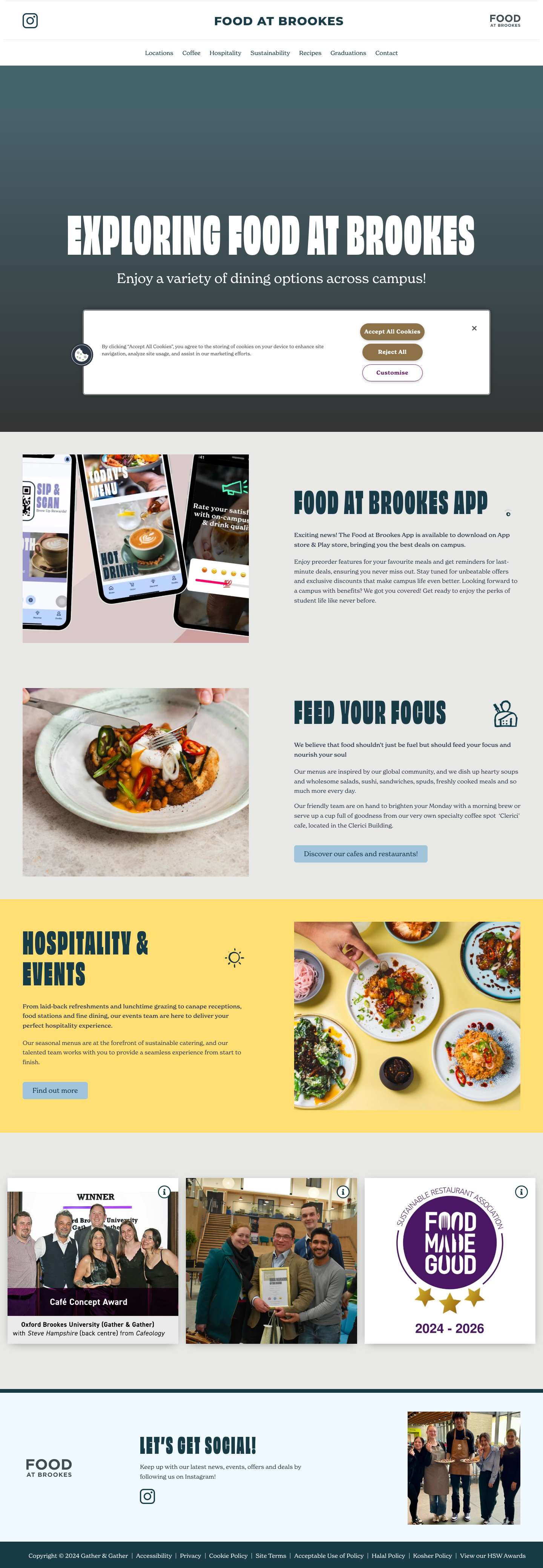 Home - Oxford Brookes University - Full Screenshot