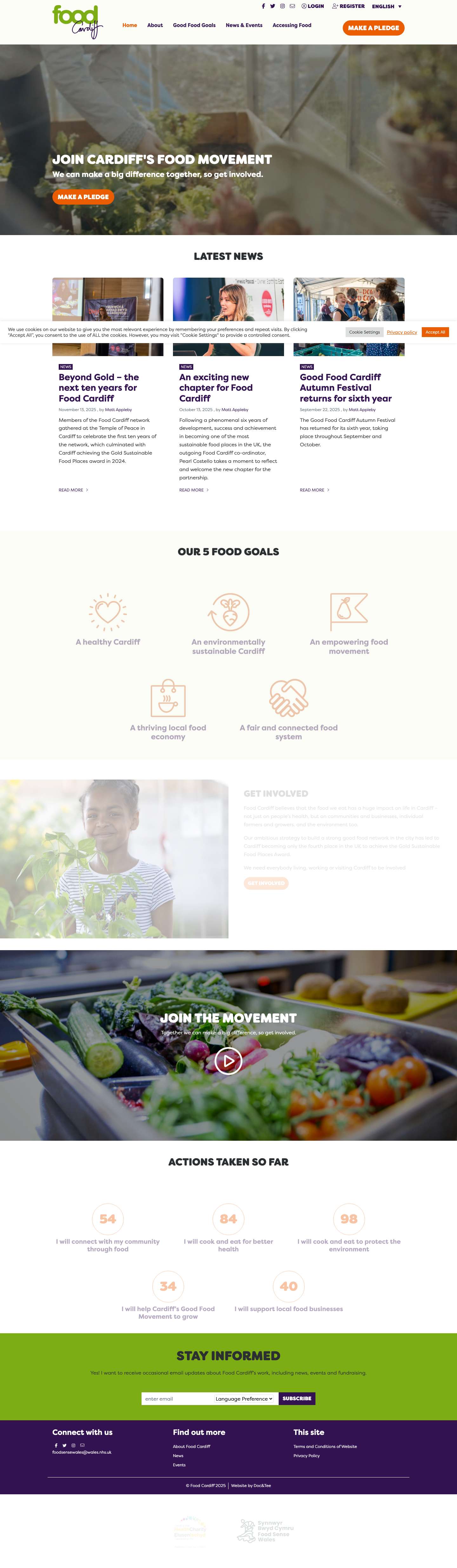 Home | Food Cardiff - Full Screenshot