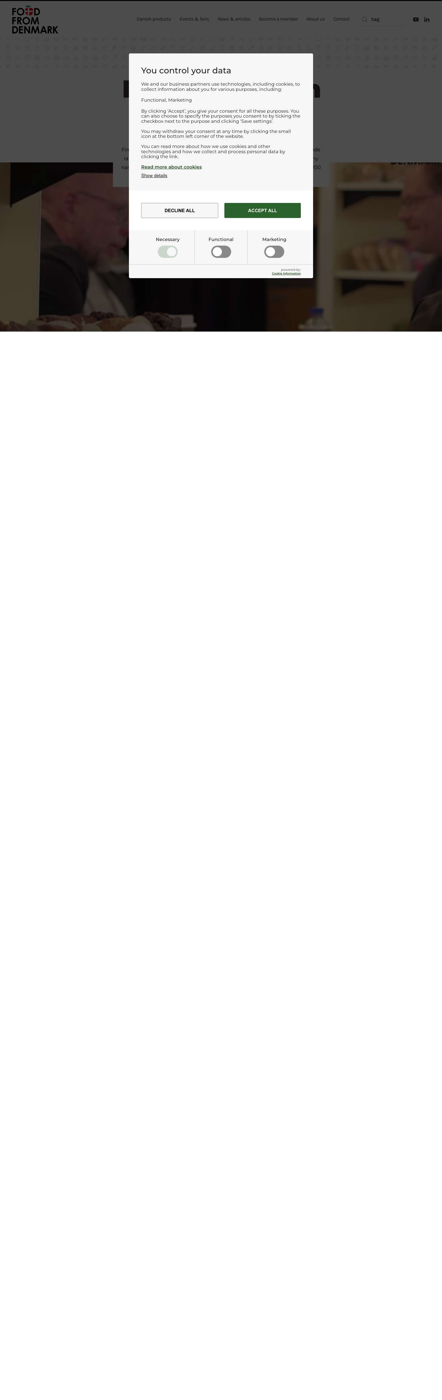 Velkommen - Food From Denmark - Full Screenshot