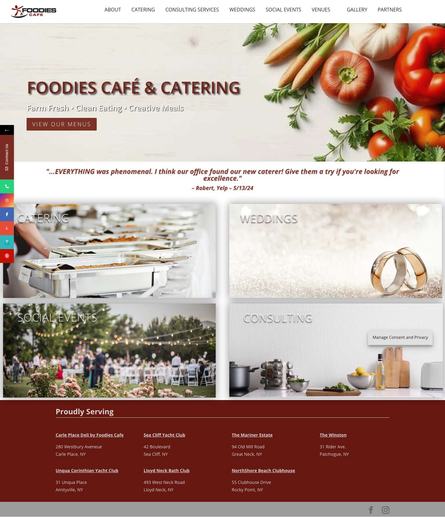 Foodies LI Cafe & Catering - Full Screenshot