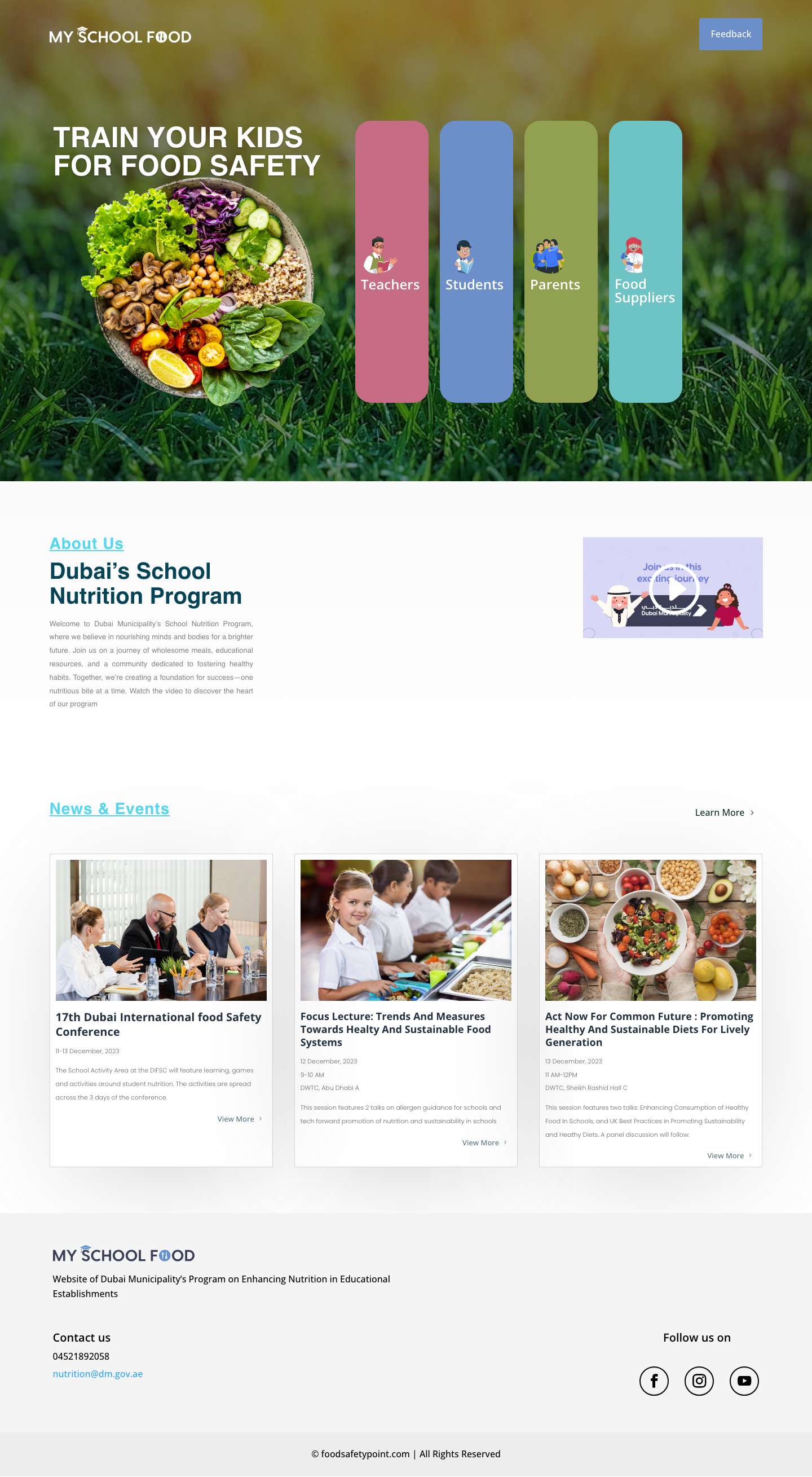 Food Safety | Trusted Food Safety Solutions - Full Screenshot