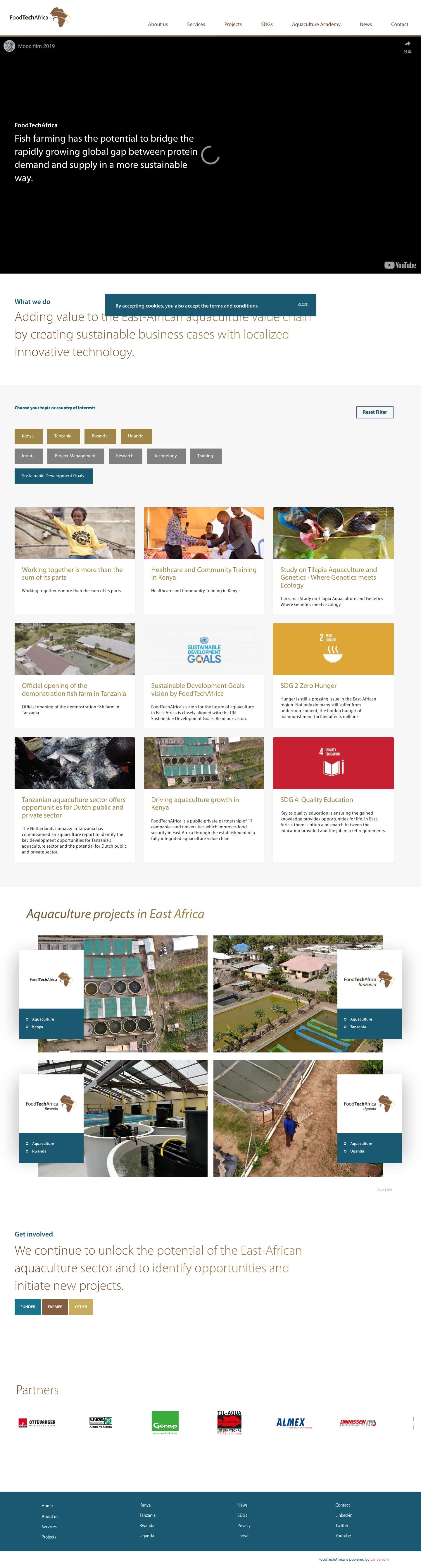 FoodTechAfrica | Sustainable aquaculture projects for East Africa - Full Screenshot