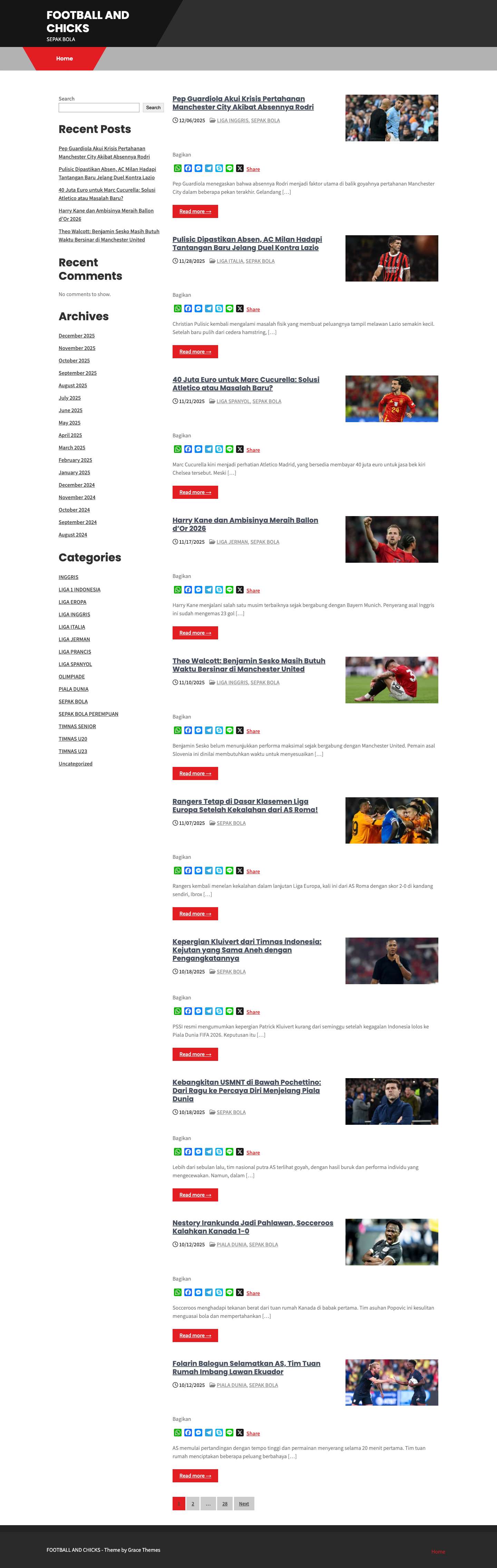 FOOTBALL AND CHICKS - SEPAK BOLA - Full Screenshot