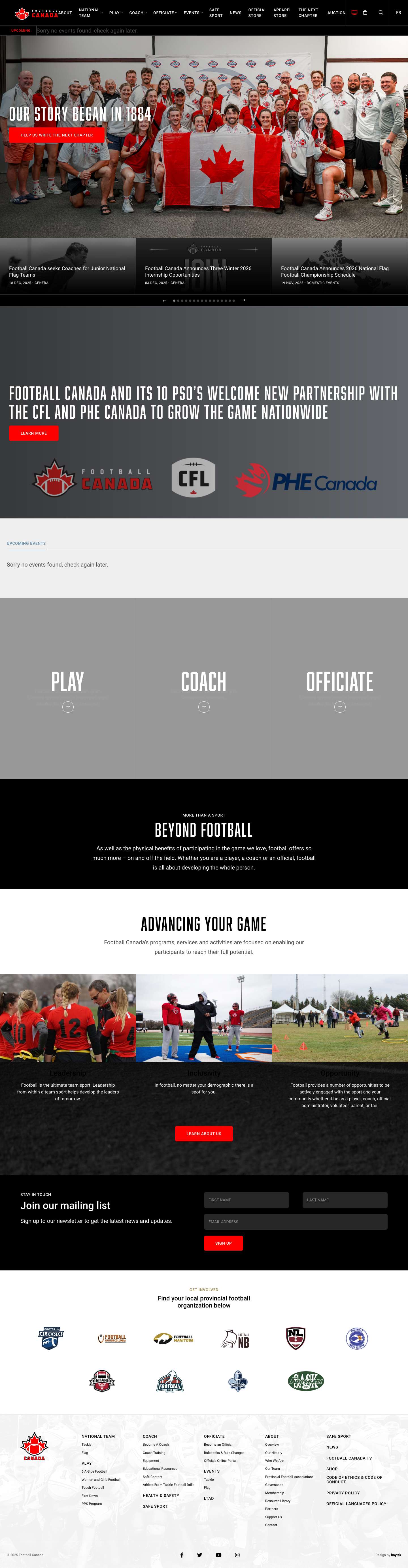 Football Canada | From Playground to Stadium - Full Screenshot