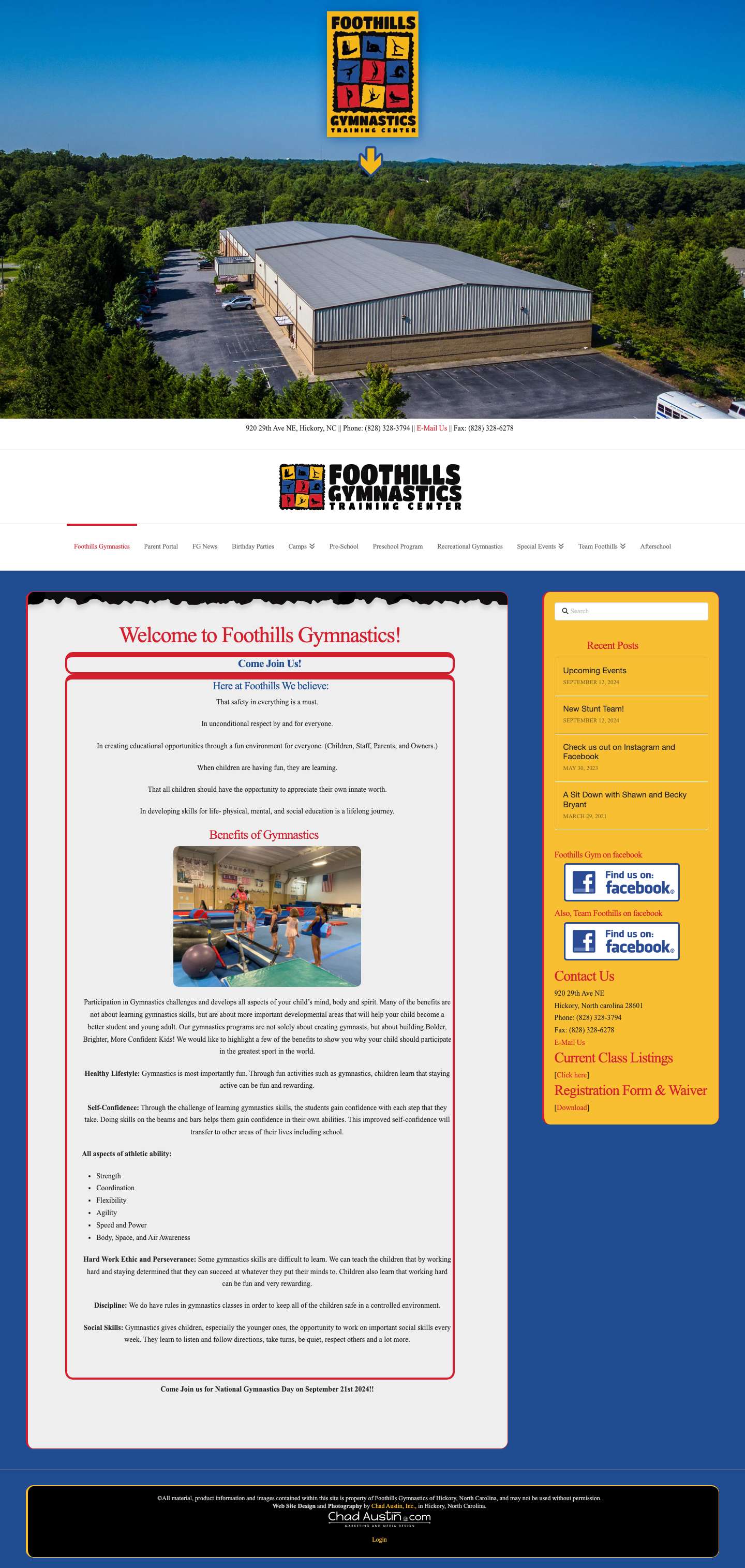 Foothills Gymnastics - Foothills Gymnastics - Full Screenshot