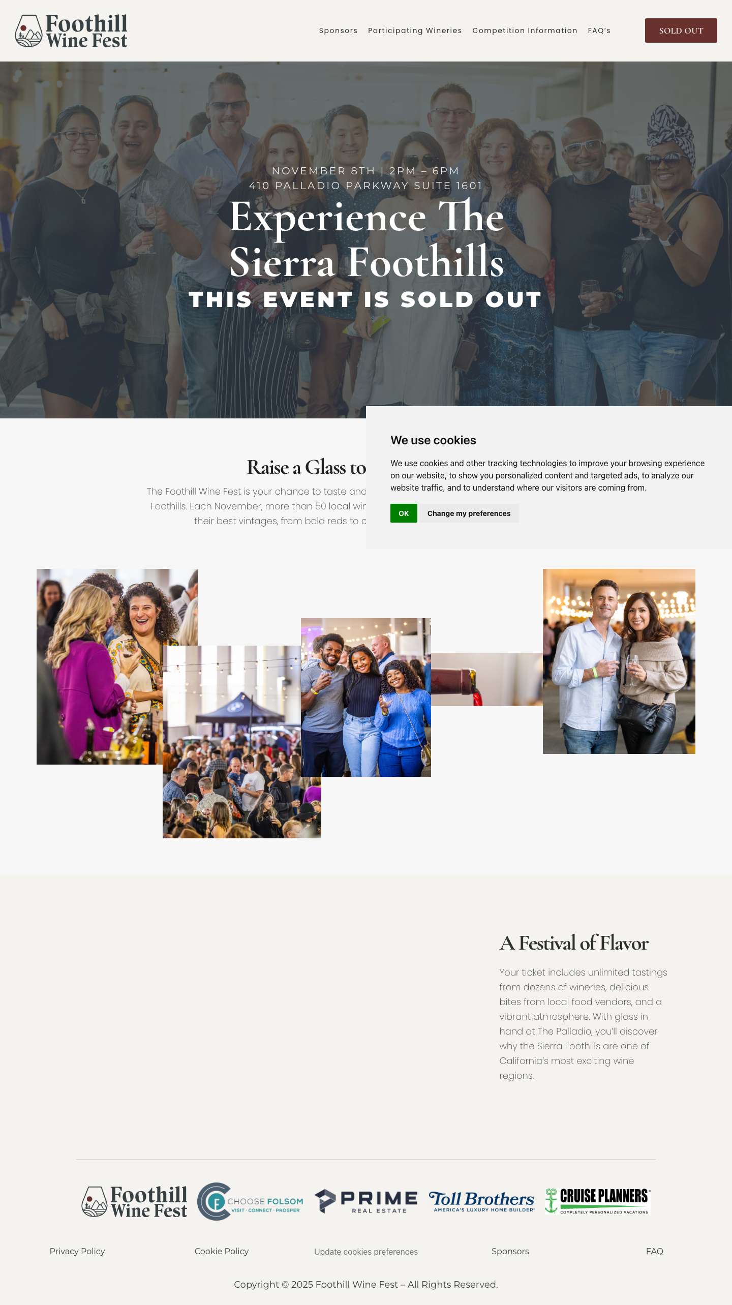 Foothill Wine Fest | Taste Award-Winning Sierra Foothills Wines - Full Screenshot