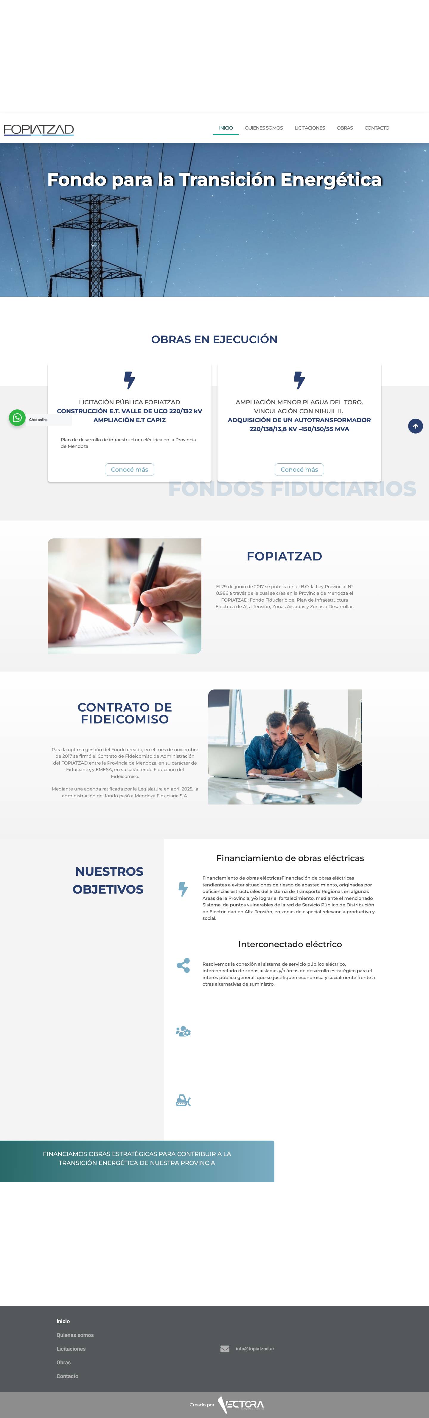 Fopiatzad – Fondo para la Transición Energética - Full Screenshot