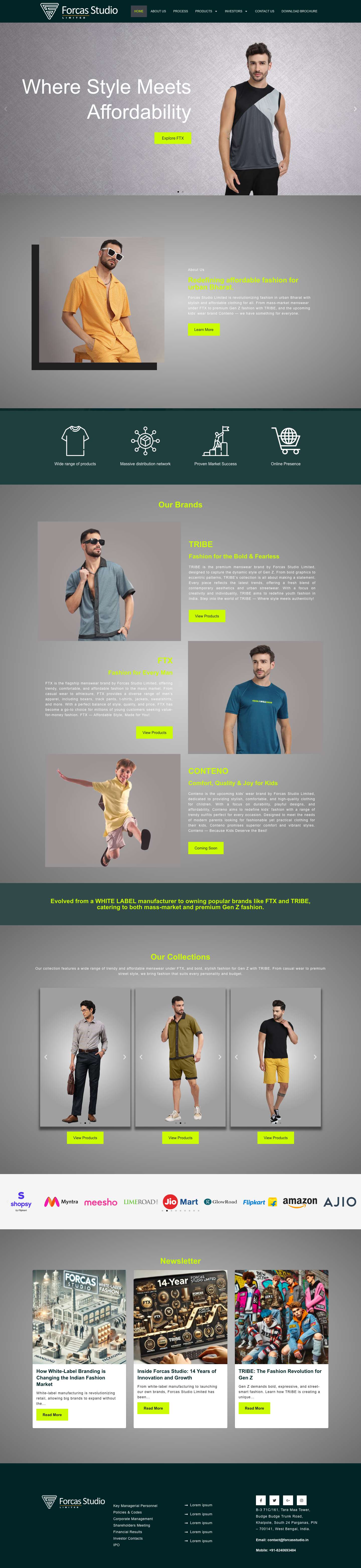 FORCAS STUDIO LIMITED - Full Screenshot