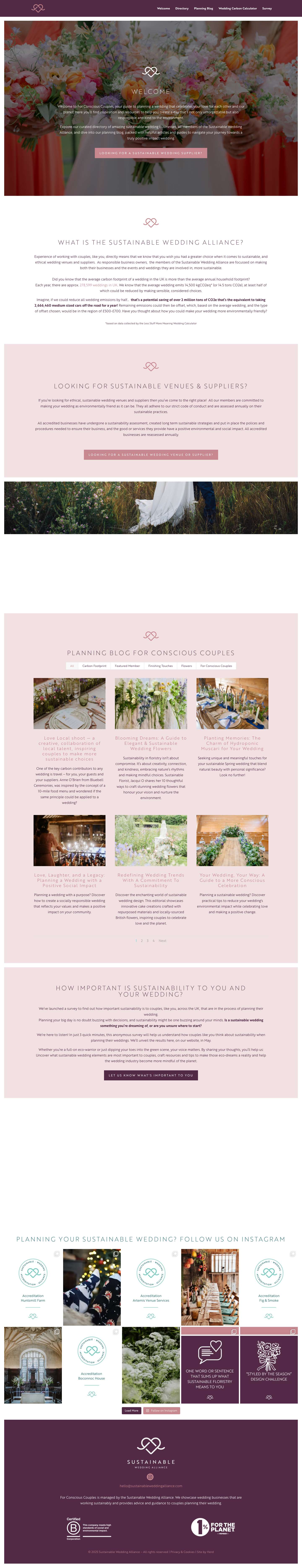 Wedding Suppliers Welcome - Full Screenshot