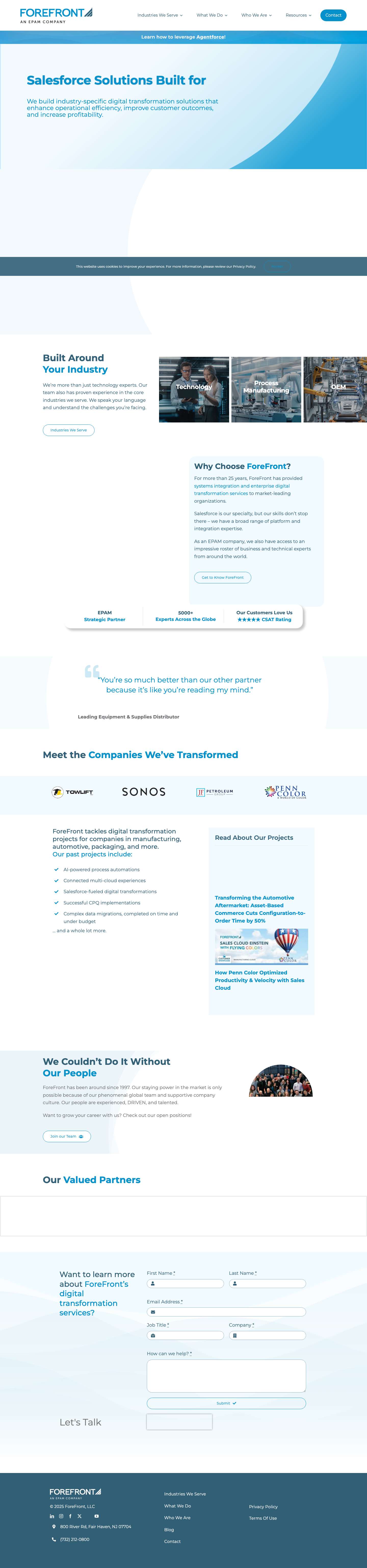 ForeFront, LLC – Global Cloud Solutions - Full Screenshot