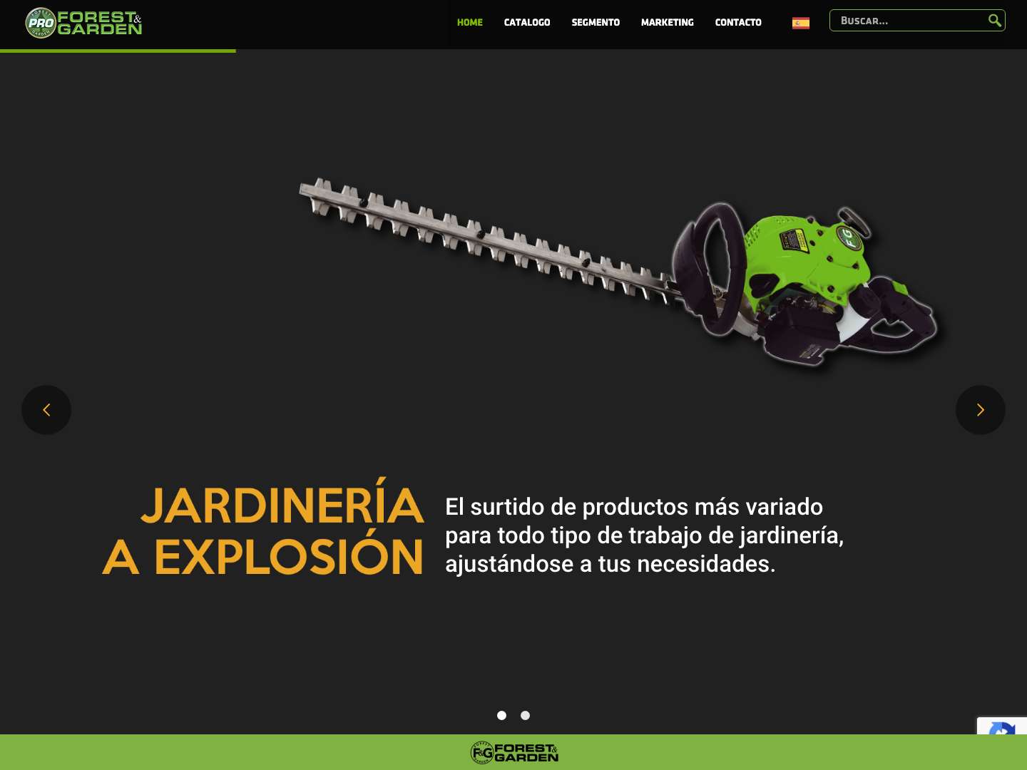 Forest Garden Pro – Sitio Web de las herramientas Forest y Garden Pro - Full Screenshot