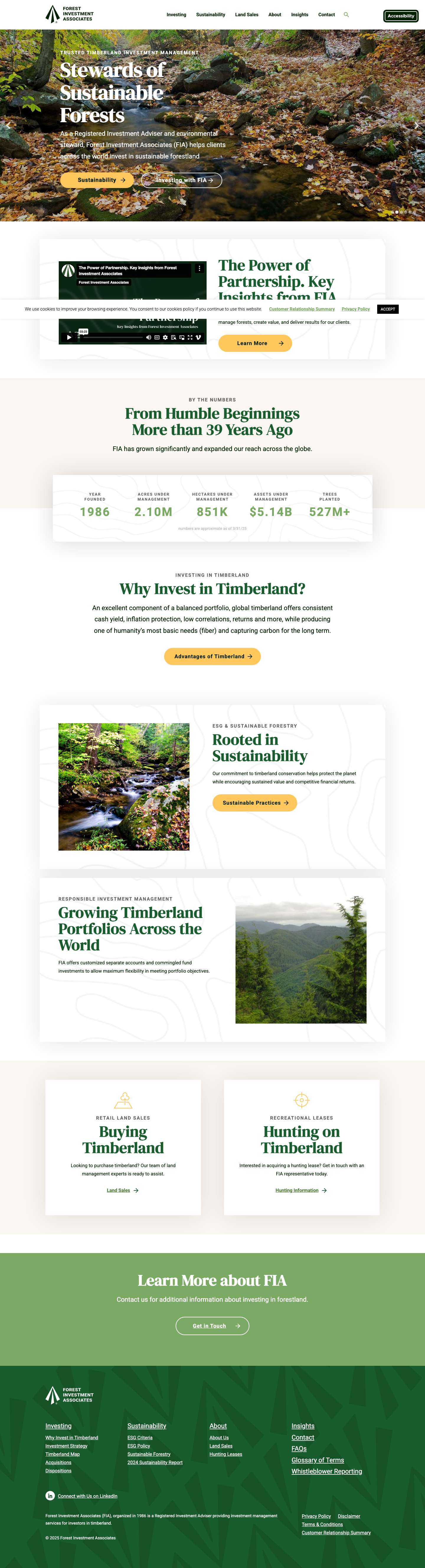 Forest Investment Associates - Home - Full Screenshot
