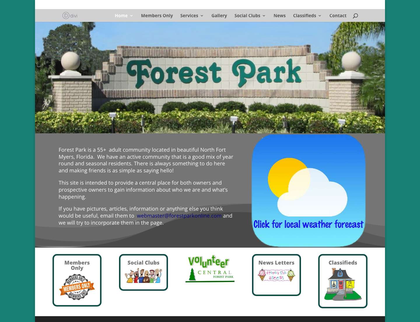Home - Forest Park Home Owners Association - Full Screenshot