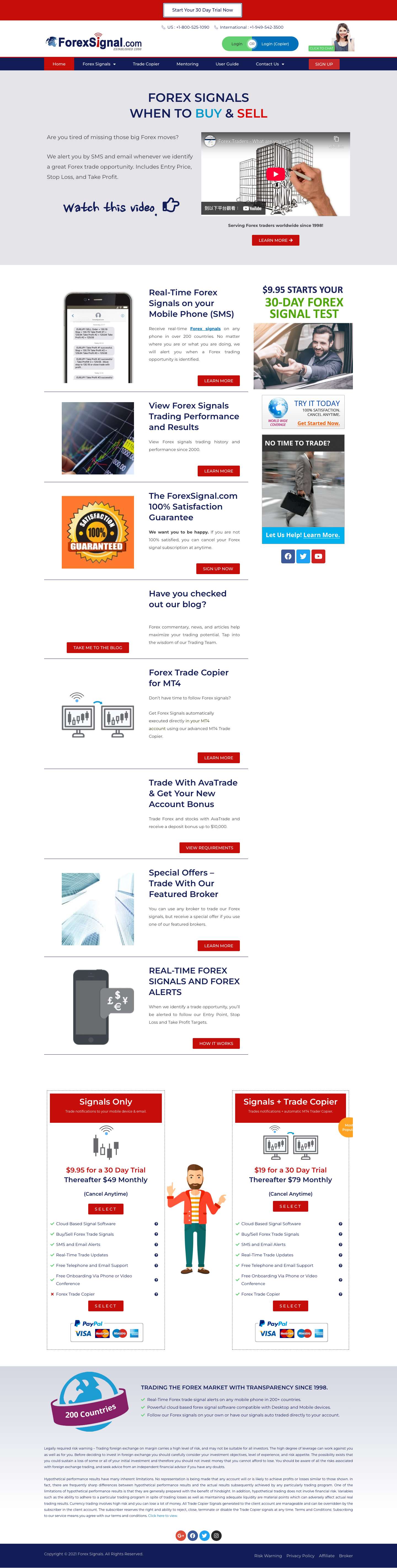 Best Forex Signals Available Worldwide in 200+ Regions - Full Screenshot