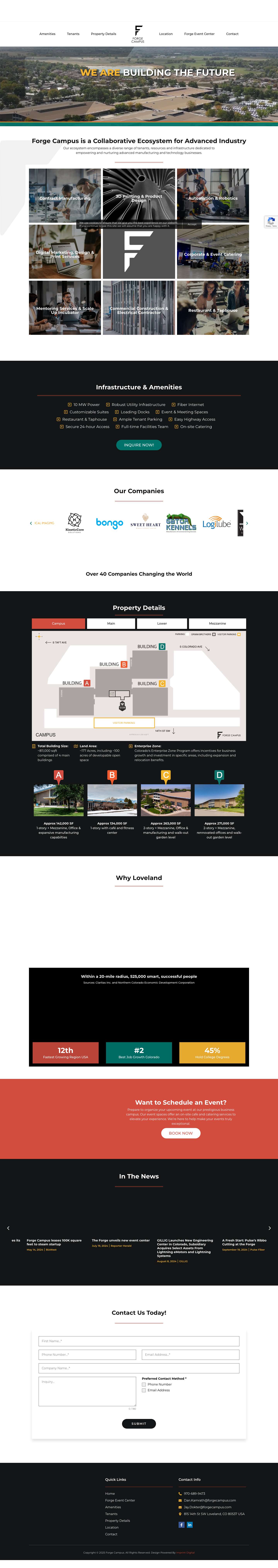 Forge Campus | A Collaborative Ecosystem for Advanced Industry - Full Screenshot