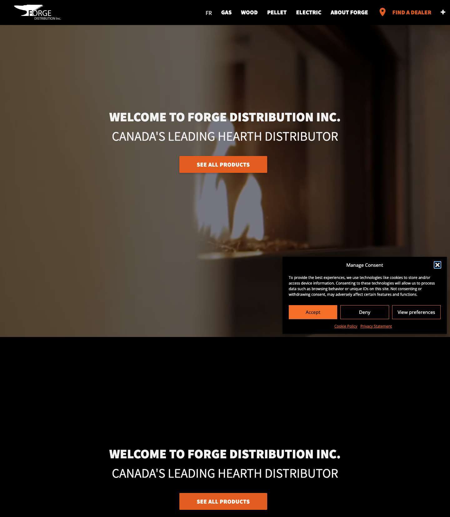 Homepage - Forge Distribution - Full Screenshot