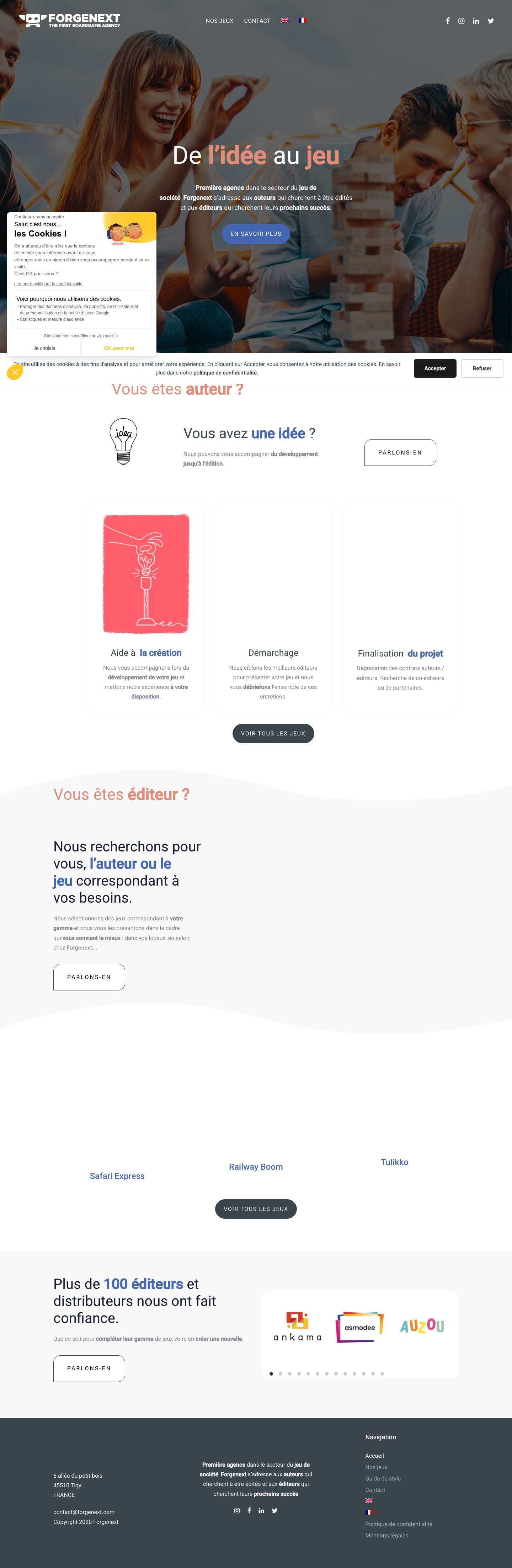 Forgenext - de l'idée au jeu - Full Screenshot