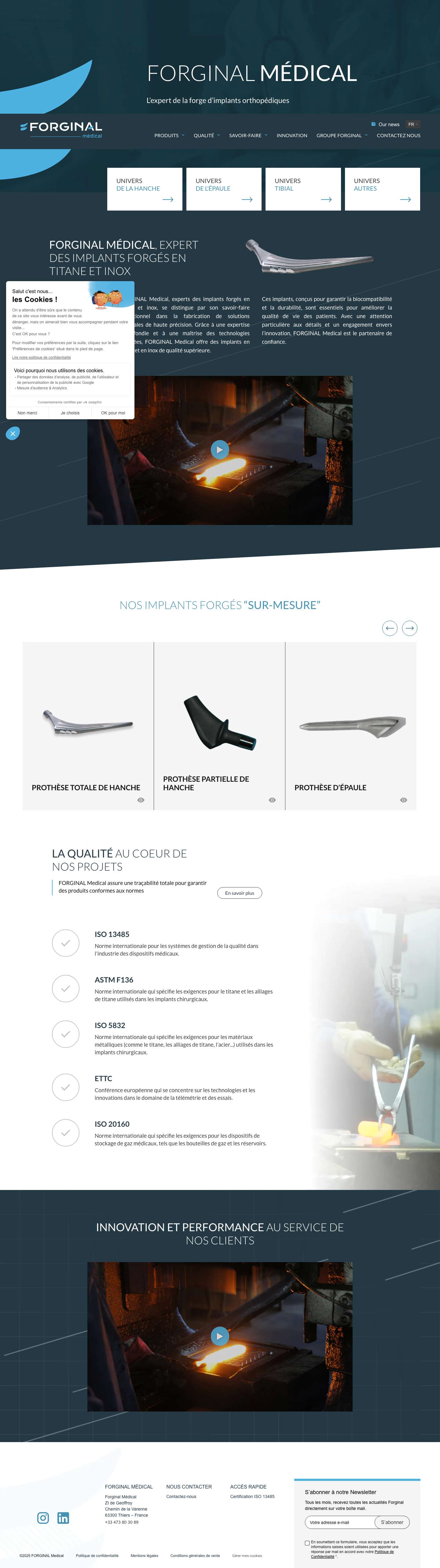 Accueil - Forginal Medical - Full Screenshot