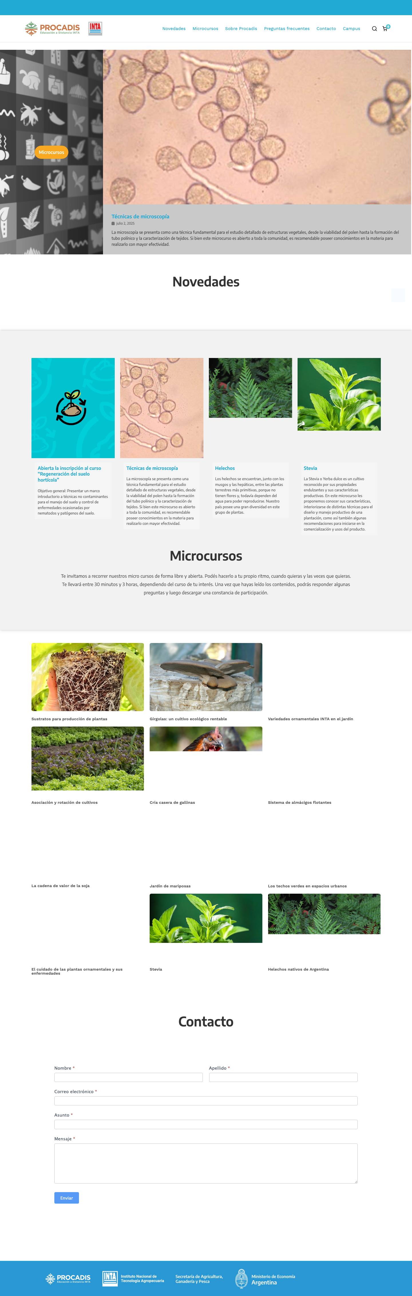 Procadis – Gerencia de Formación y Capacitación. - Full Screenshot