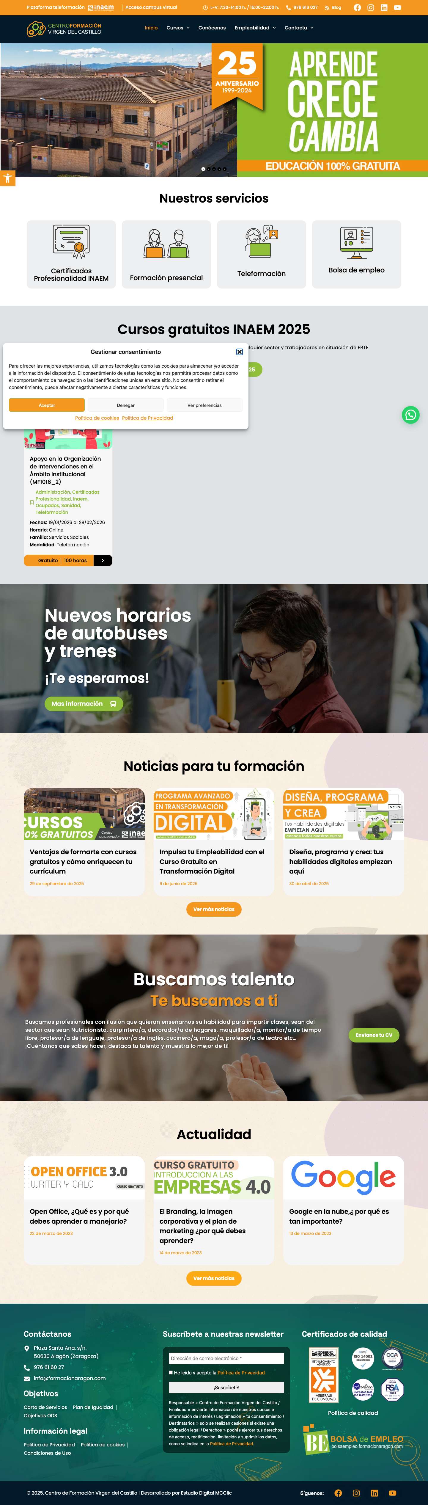 Formación Aragón. Cursos gratuitos INAEM. Teleformación.Recurso 102CFVCRecurso 109CFVCRecurso 103CFVCRecurso 104CFVCHerramientas de accesibilidadAumentar textoDisminuir textoEscala de grisesAlto contrasteContraste negativoFondo claroSubrayar enlacesFuente legibleRestablecer - Full Screenshot