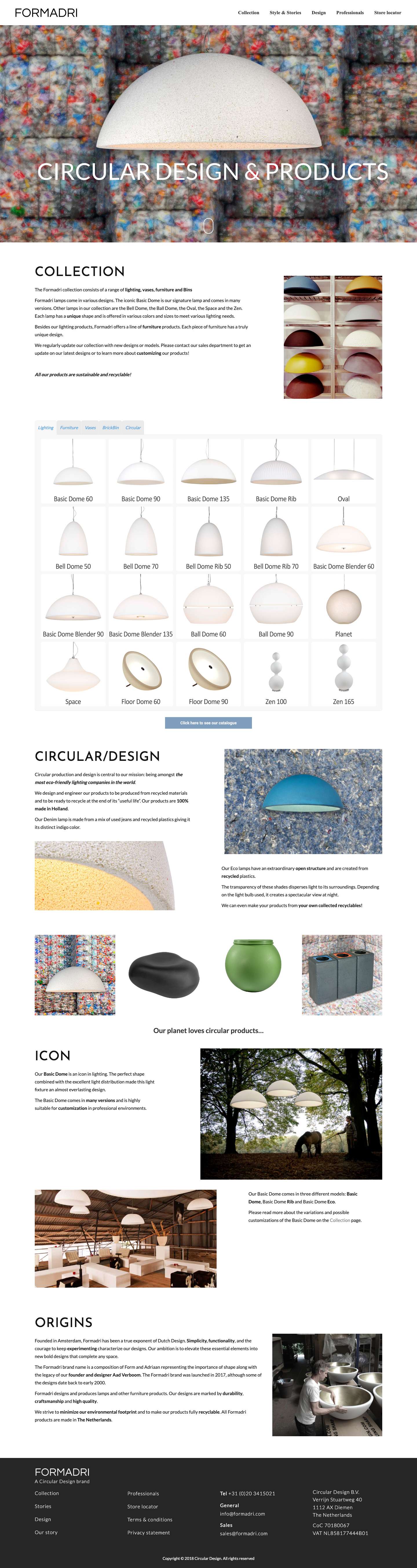 Formadri – Design Lighting - Full Screenshot