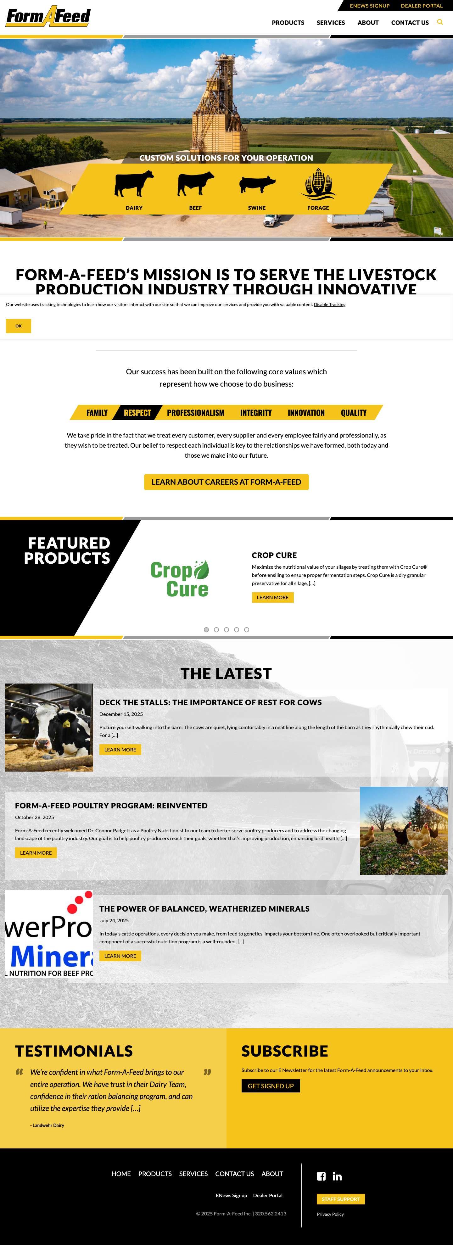 Home - Form-A-Feed - Full Screenshot