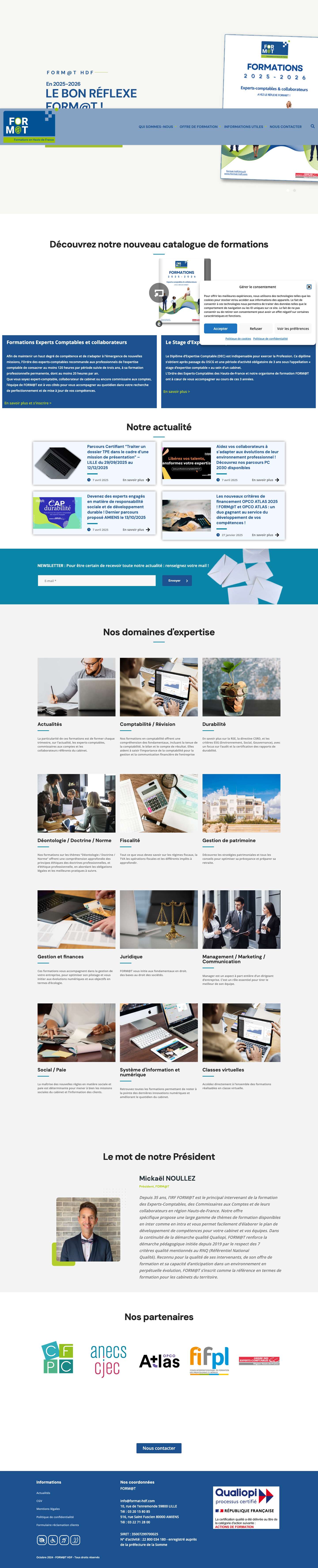 Accueil - Form@t HDF - Full Screenshot