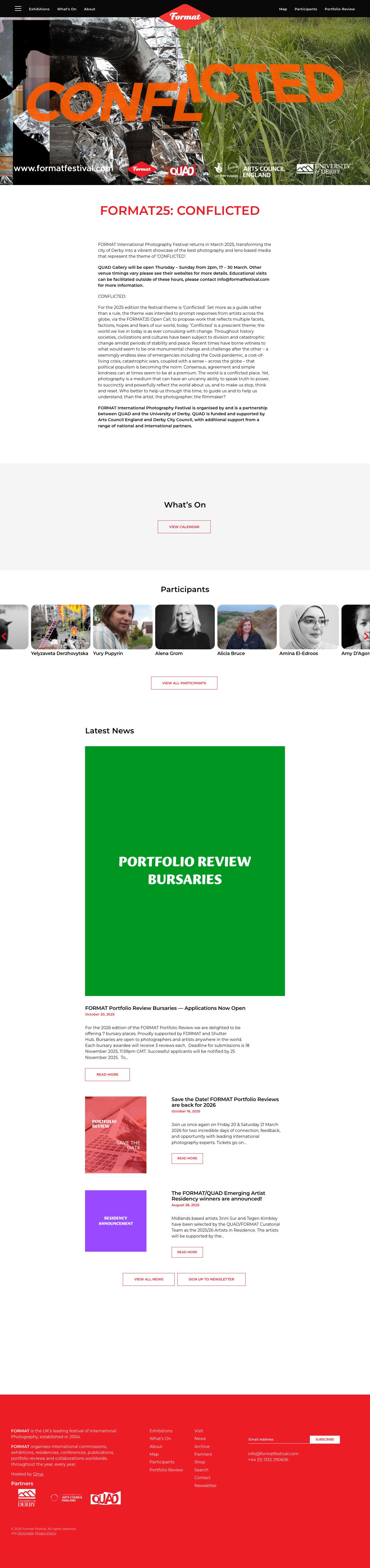 Format Festival - International Photography Festival - Full Screenshot