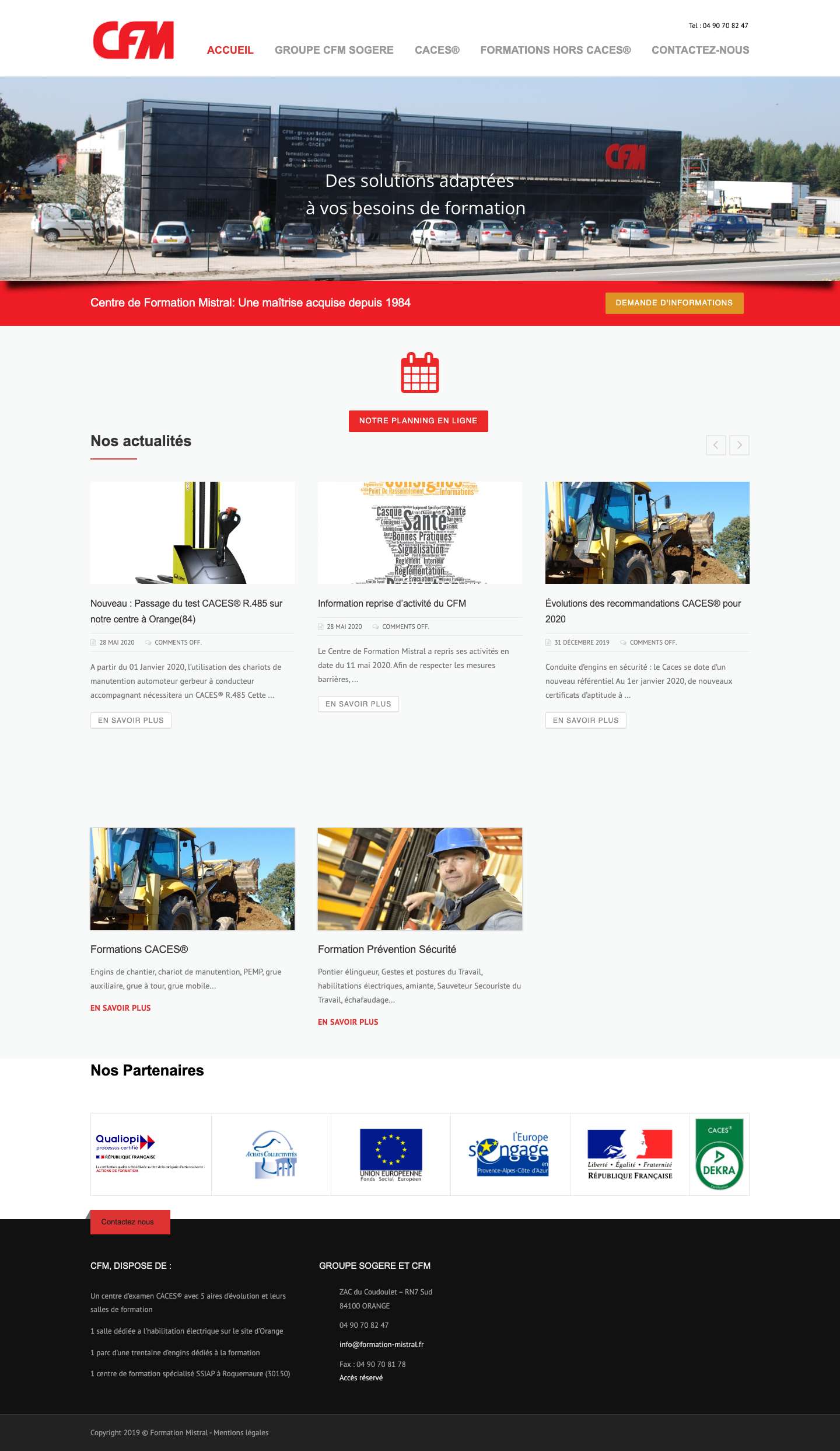 Formation Mistral – La meilleure réponse à vos besoins de formation - Full Screenshot