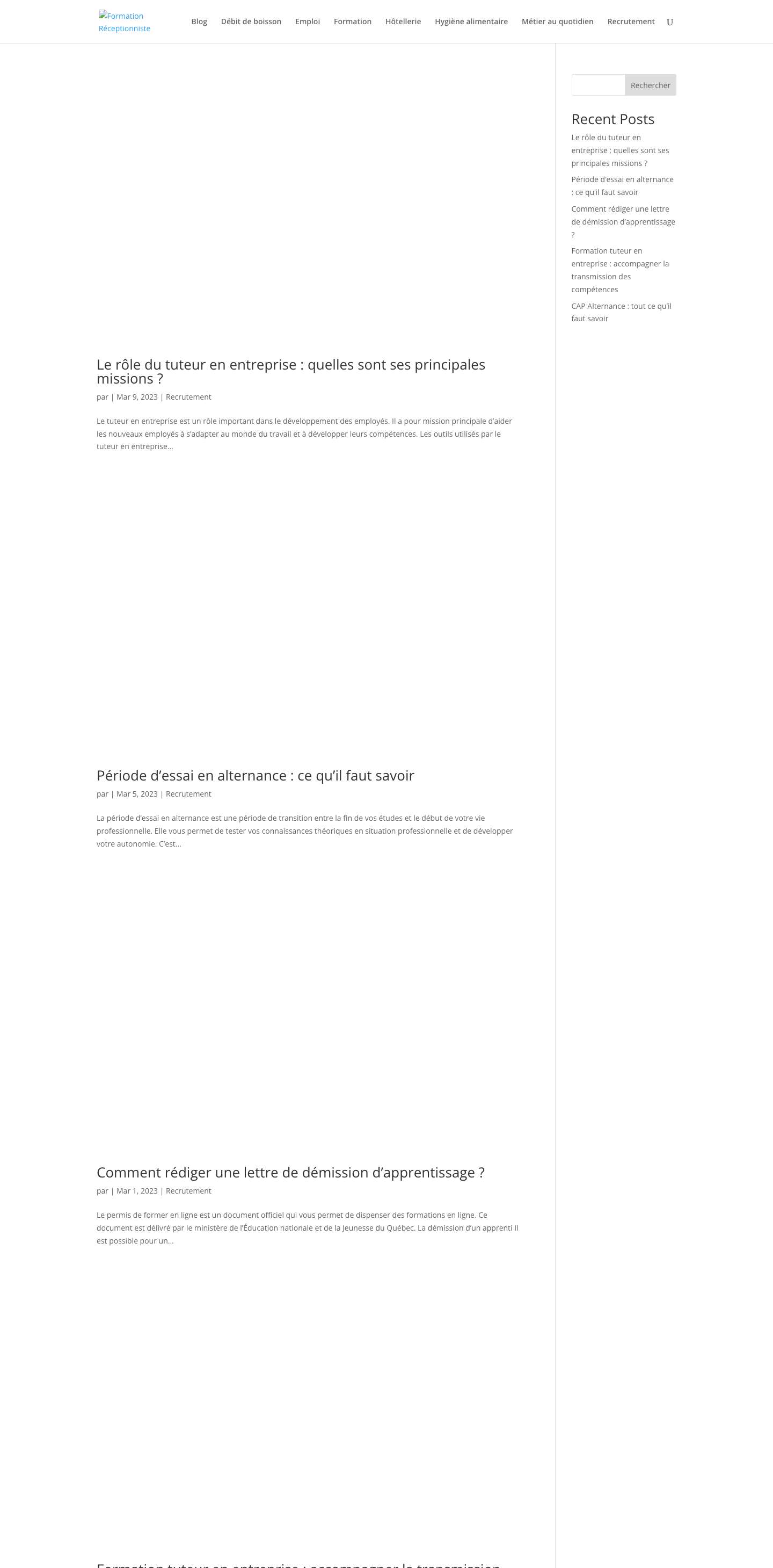 Formation Réceptionniste - Comment Devenir Réceptionniste ? - Full Screenshot