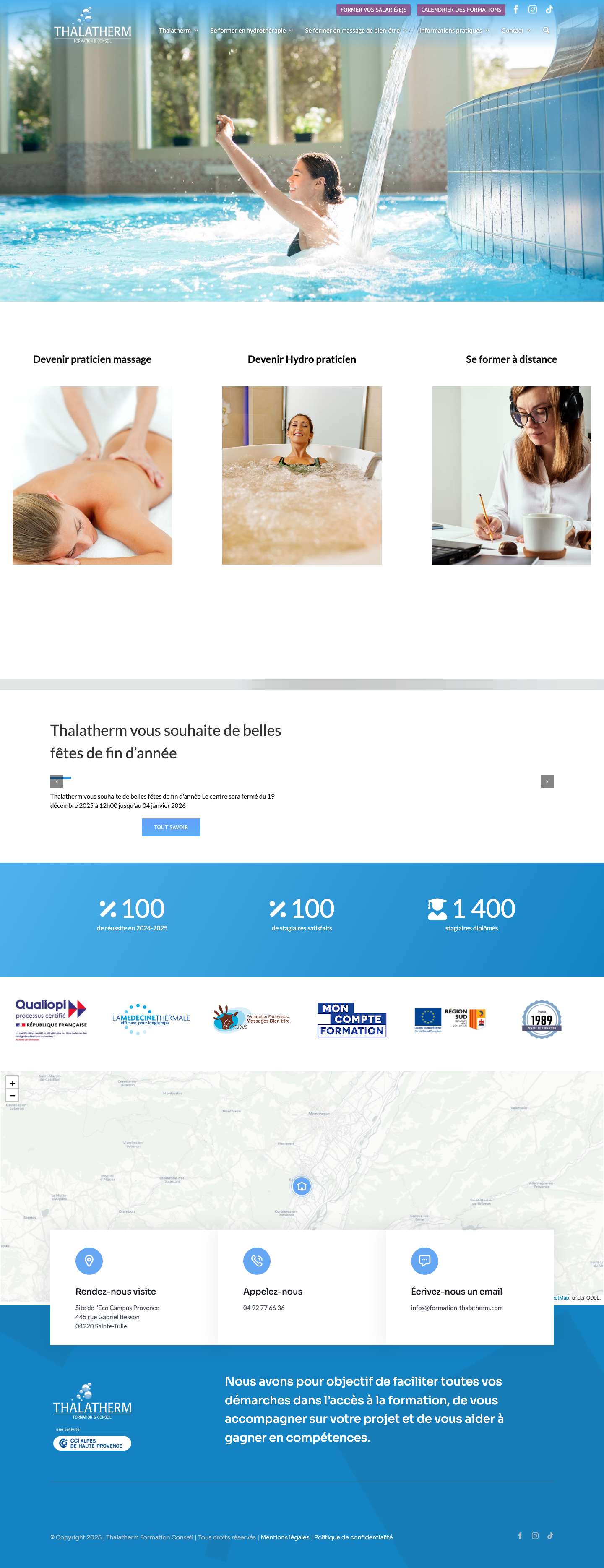 Formation et Conseil en bien-être Formation et Conseil en bien-être - Full Screenshot