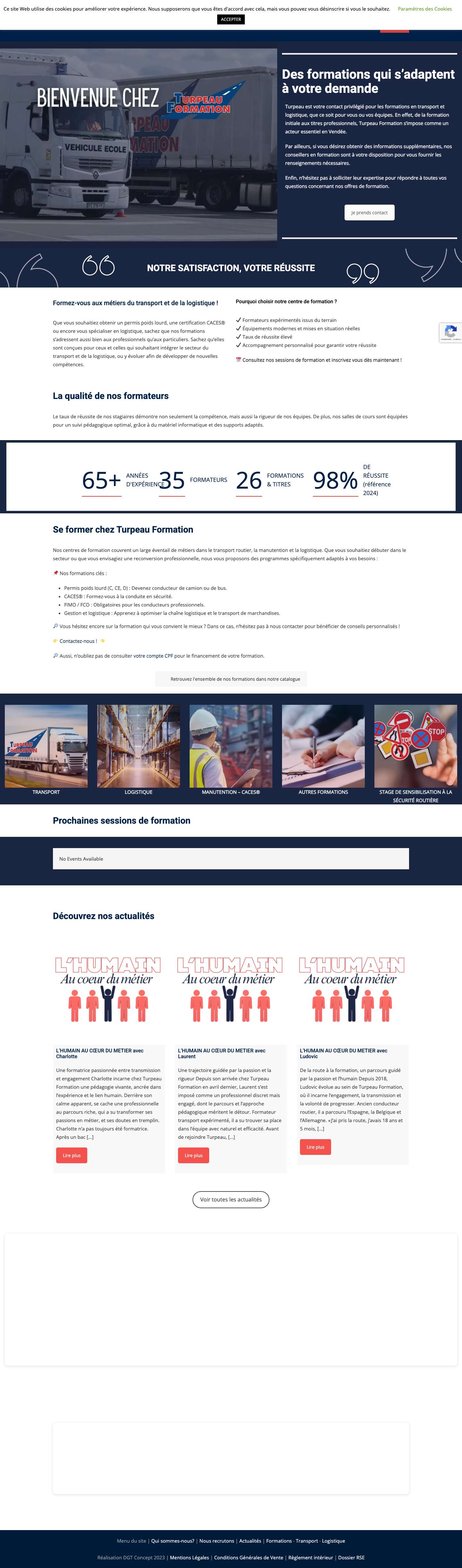 Accueil Turpeau Formation - Turpeau Formation - Full Screenshot