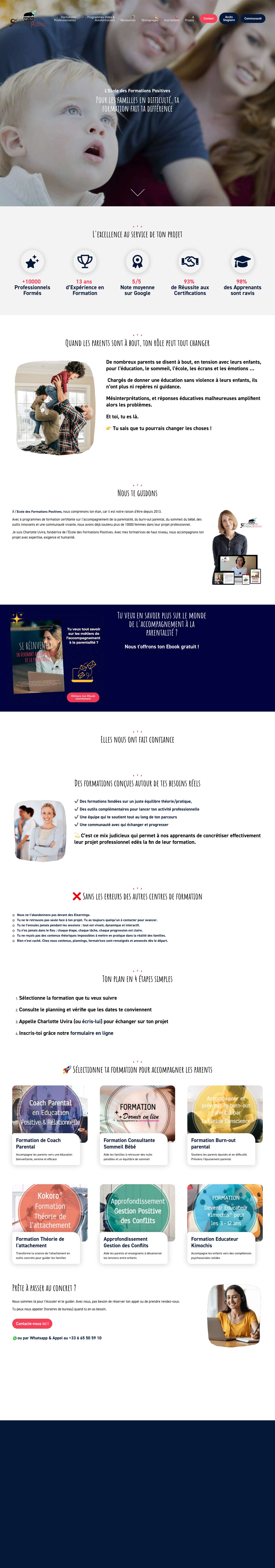 Les Formations Positives|Education Sommeil Burnout - Full Screenshot