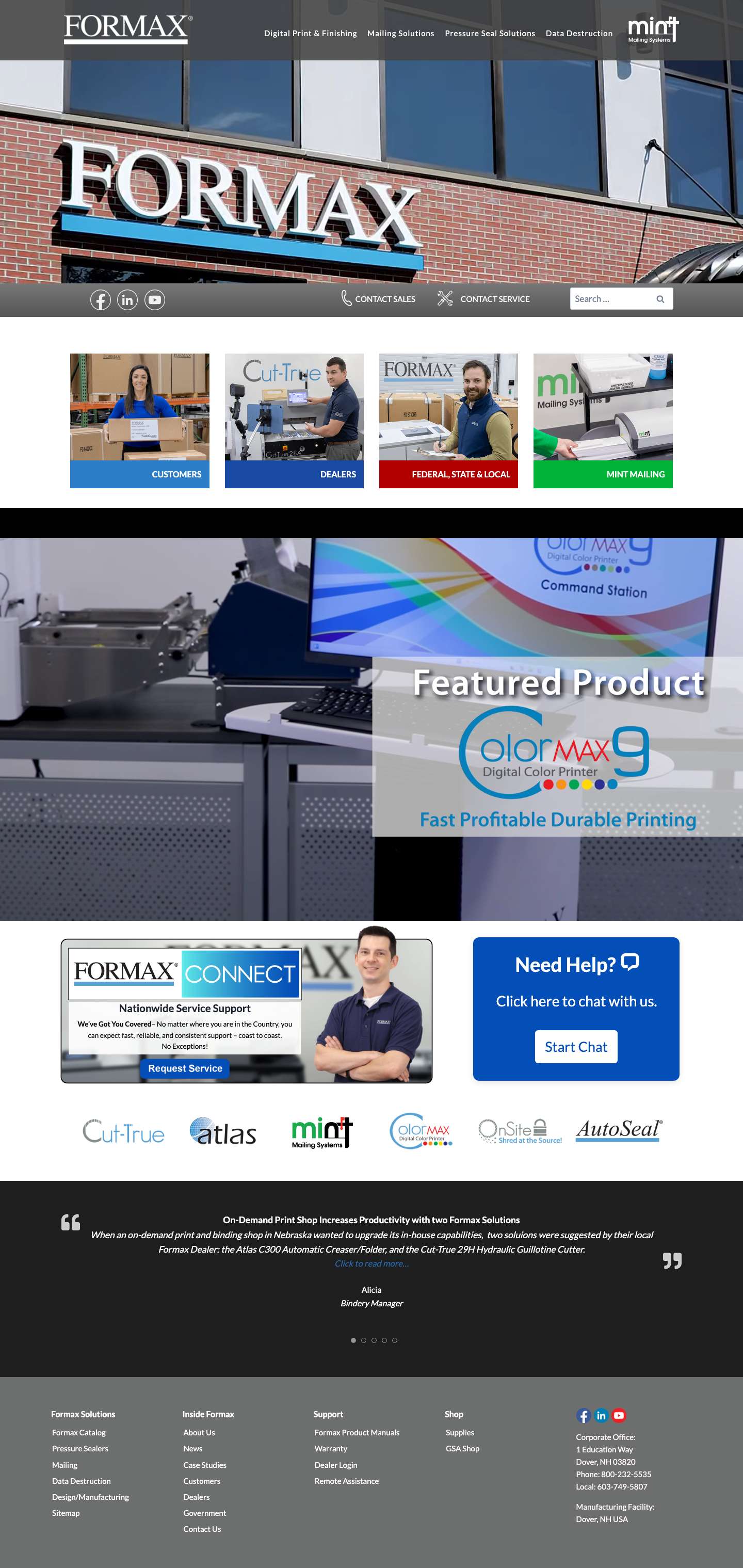 Digital Print & Finishing Solutions | High-Quality Office EquipmentToggle MenuSearch - Full Screenshot